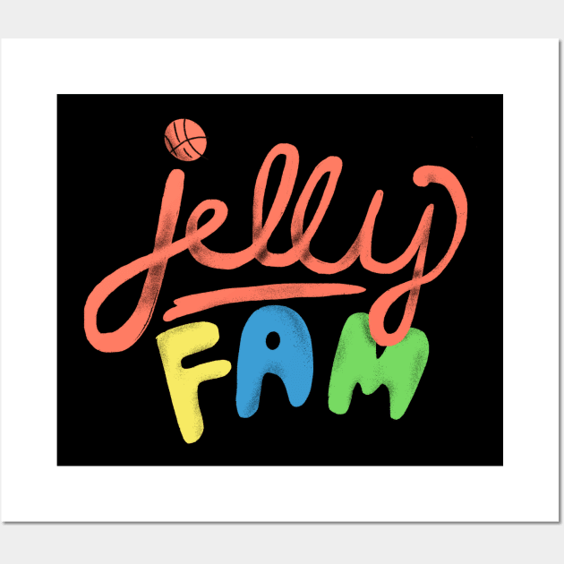 Jelly Fam Wall Art by badlymerch